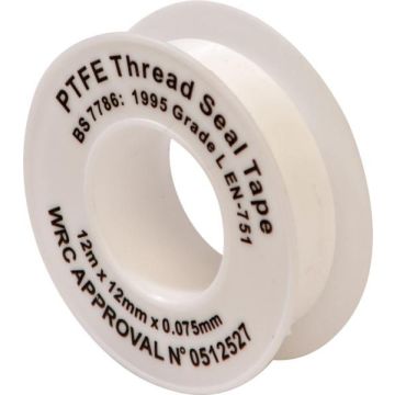 PTFE Thread Sealing Tape 12mm x 12m