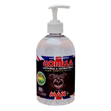 Gorilla Antibacterial Hand Sanitiser Gel MAX+ 80% Alcohol 500ml