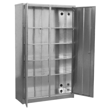Sealey Galvanized Steel Floor Cabinet 4 Shelf Extra-Wide