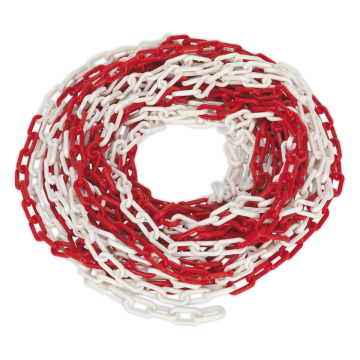 Sealey Safety Chain Red/White 25m x 6mm