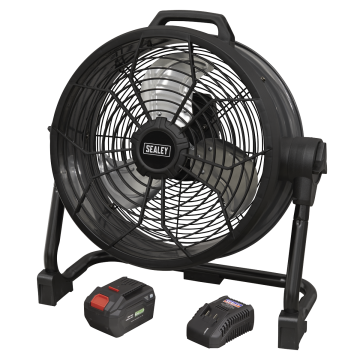 Sealey 2-in-1 Cordless/Corded 16" High Velocity Drum Fan 20V SV20 Series