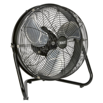Sealey Industrial High Velocity Floor Fan with Internal Oscillation 18"