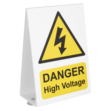 Sealey High Voltage Vehicle Warning Sign