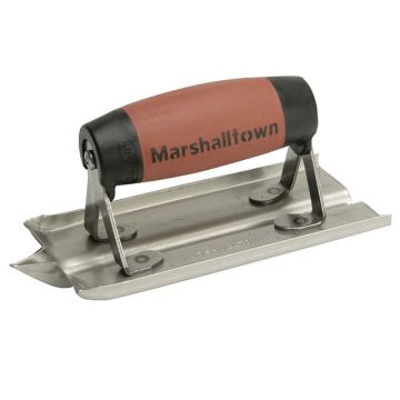 Marshalltown M180D Groover Trowel Stainless Steel Durasoft Handle 6 x 3in