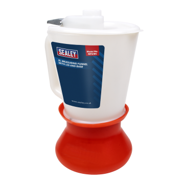 Sealey Measuring Funnel With Lid & Base 2 Litre