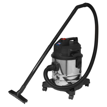 Sealey Vacuum Cleaner (Low Noise) Wet & Dry 20L 1000W/230V