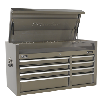Sealey Premier Topchest 8 Drawer 1055mm Stainless Steel Heavy-Duty