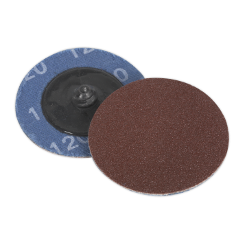 Sealey Quick-Change Sanding Disc &Oslash;50mm 120Grit Pack of 10