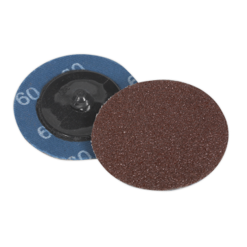 Sealey Quick-Change Sanding Disc &Oslash;50mm 60Grit Pack of 10