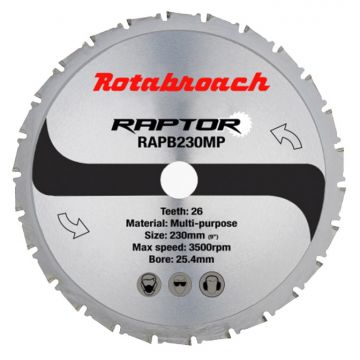 Rotabroach Cermet Blade Multi-Purpose 230mm