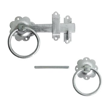 TIMCO Ring Gate Latch Plain Hot Dipped Galvanised 6"
