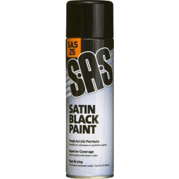 SAS Satin Black Paint 500ml
