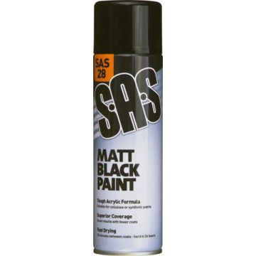 SAS Matt Black Paint 500ml