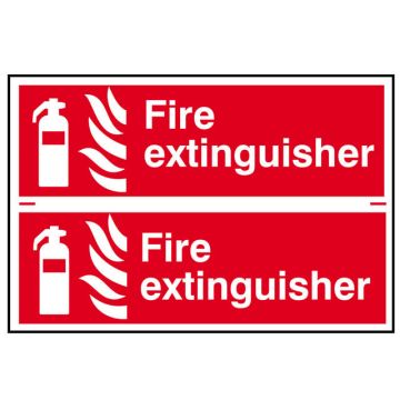 Scan Fire Extinguisher - PVC 300 x 200mm