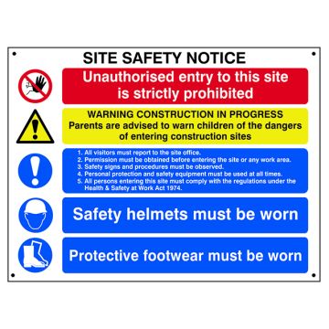 Scan Composite Site Safety Notice - Fmx 800 x 600mm