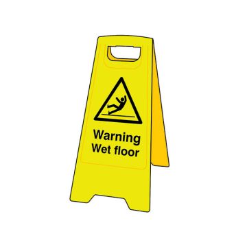 Scan Warning Wet Floor Heavy-Duty A Board