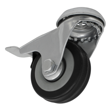 Sealey Castor Wheel Bolt Hole Swivel with Brake Ø50mm