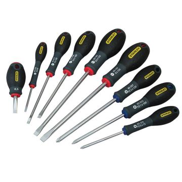 Stanley Tools FatMax Screwdriver Set Parallel/Flared /Pozi Set of 9