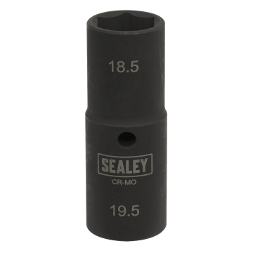 Sealey Double Ended Deep Impact Socket 1/2" Square Drive 18.5mm 19.5mm