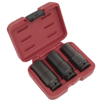 Sealey Weighted Impact Socket Set 1/2" Square Drive 3 Piece