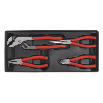 Sealey Tool Tray with Pliers Set 4pc