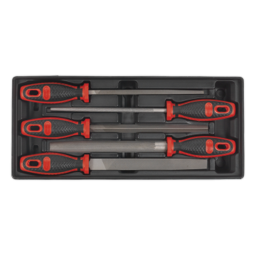 Sealey Tool Tray with Engineerï¾’s File Set 5pc