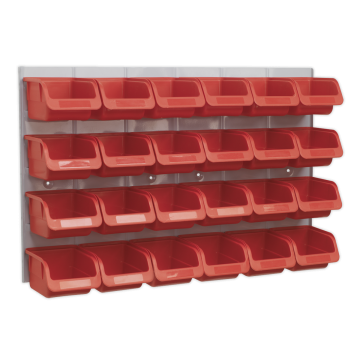 Sealey Bin & Panel Combination 24 Bins - Red