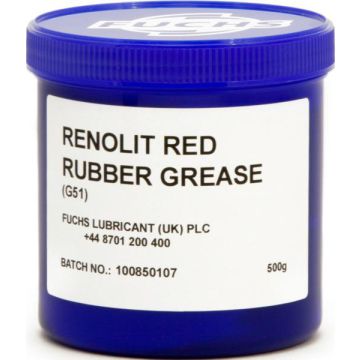 Renolit G51 Red Rubber Grease 500g Tub