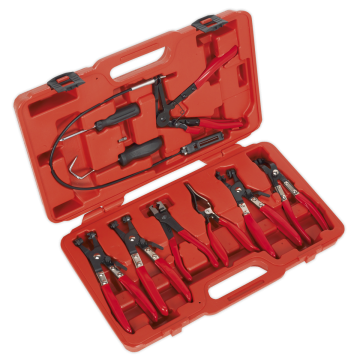 Sealey Hose Clip Removal Tool Set 9pc