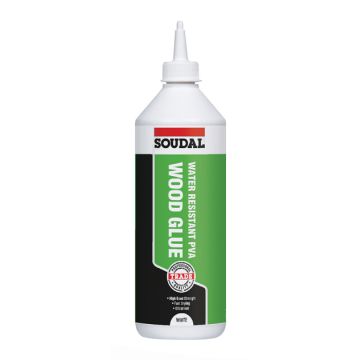 Soudal Water Resistant D3 Wood Glue White 1ltr