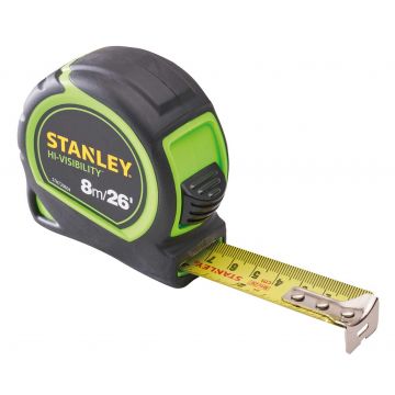 STANLEY Hi-Vis Tylon Tape Measure 8m
