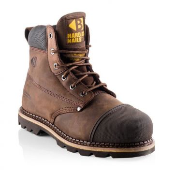 Buckler B301SM Goodyear Welted Full Safety Lace Boots Brown