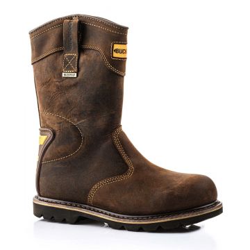 Buckler B701SMWP Goodyear Welted Full Safety Rigger Boots Dark Brown