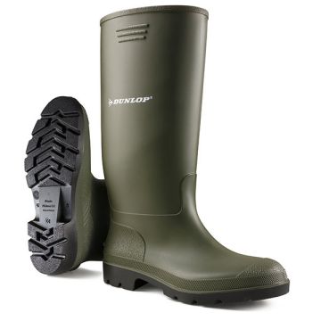 Dunlop Pricemastor Non-Safety Wellington Boots Green
