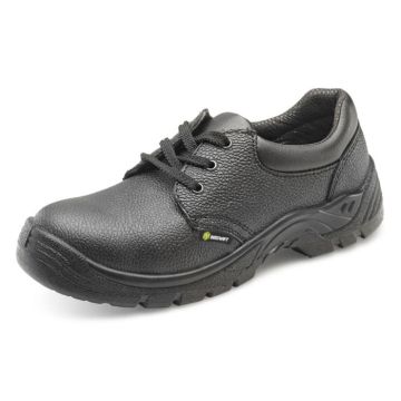 Beeswift Dual Density Economy S1 Safety Leather Shoes Black