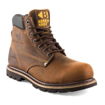 Buckler B425SM Goodyear Welted Full Safety Lace Boots Brown