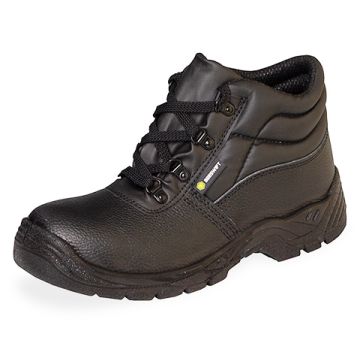Beeswift S1P Full Safety Steel Toe Cap Chukka Leather Boots Black