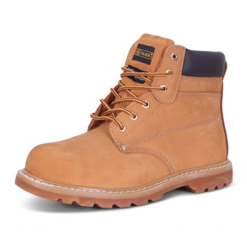 Beeswift Goodyear Welted SBP Full Safety Steel Toe Cap Leather Boots Tan