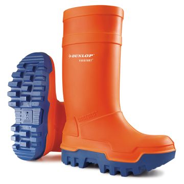 Dunlop Purofort Thermo+ Full Safety Wellington Boots Orange