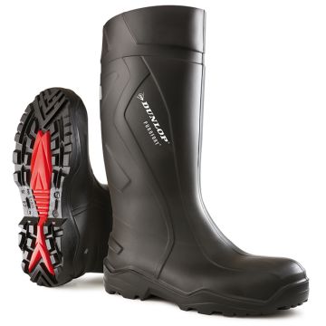 Dunlop Purofort+ Full Safety Wellington Boots Black