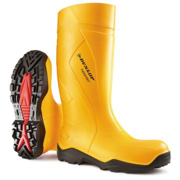 Dunlop Purofort+ Full Safety Wellington Boots Yellow