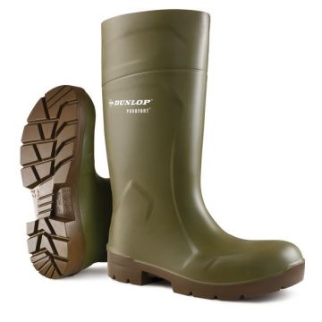Dunlop Purofort Foodpro Multigrip Safety Wellington Boots Green