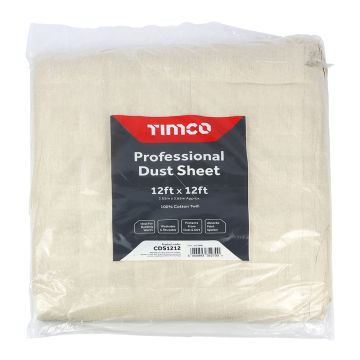TIMCO Cotton Twill Dust Sheet