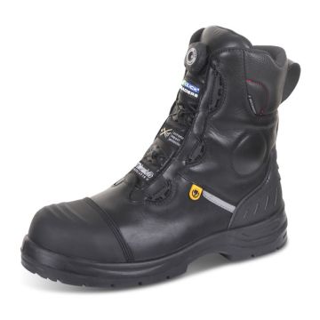 Beeswift S3 Full Safety Trencher Quick Release Leather Boots Black