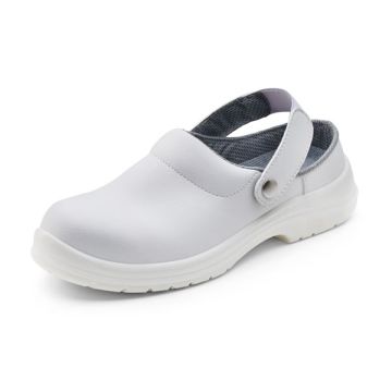 Beeswift Safety Micro Fibre Slipper Shoes White