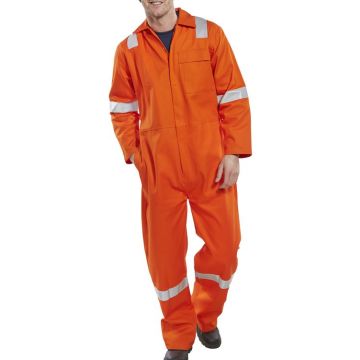 Click Fire Retardant Nordic Design Boiler Suit Hi Vis Orange