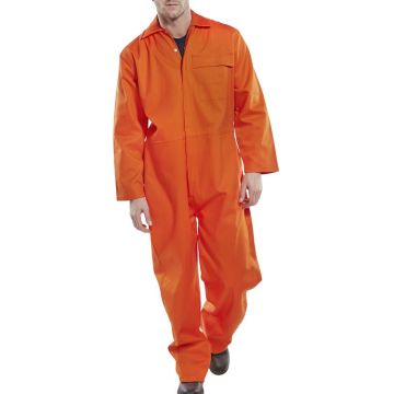 Beeswift Fire Retardent Boiler Suit Overalls Orange