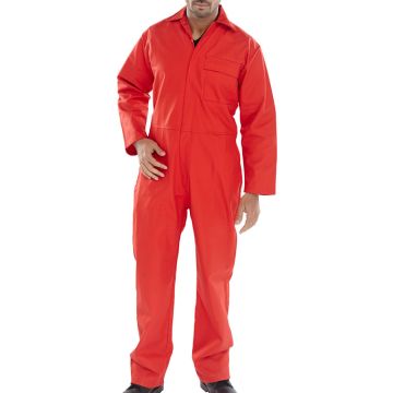 Beeswift Fire Retardent Boiler Suit Overalls Red