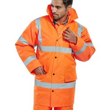 Beeswift Hi-Vis Constructor Jacket Orange