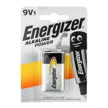 Energizer Alkaline Power Battery PP3 9V